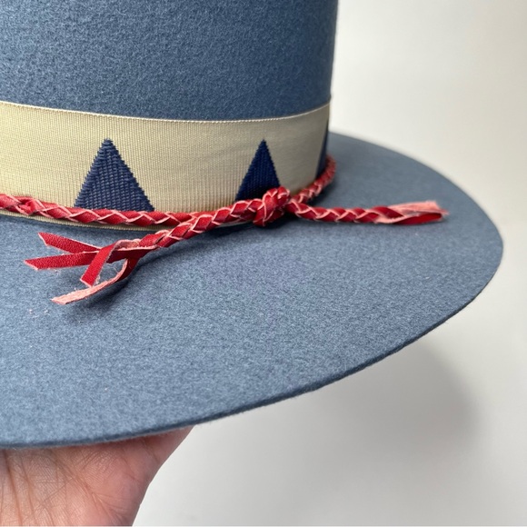 NEW Brixton Venice Fedora hat,Blue Haze,western,bohemian, - Picture 5 of 16